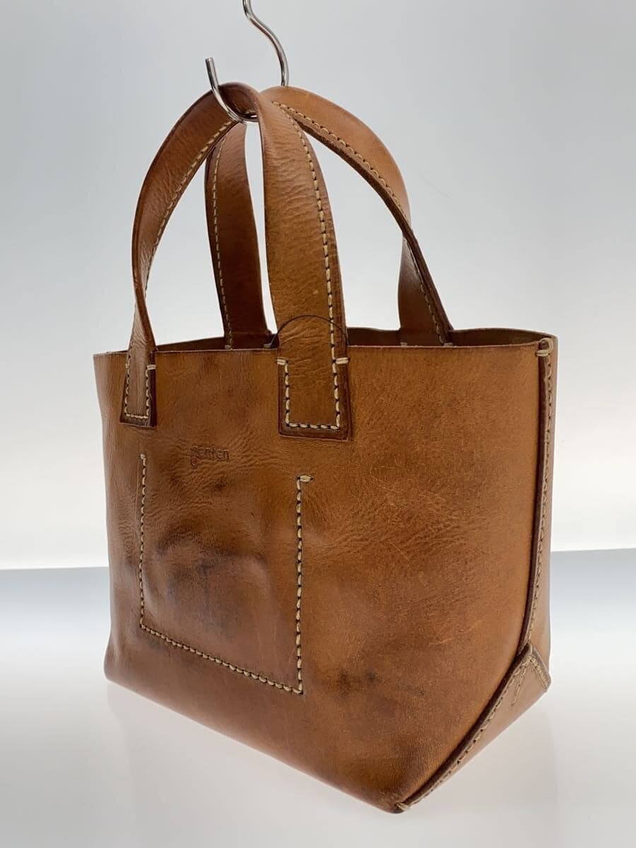 GENTEN Corner Wear Discoloration Handbag Leather BRW 2