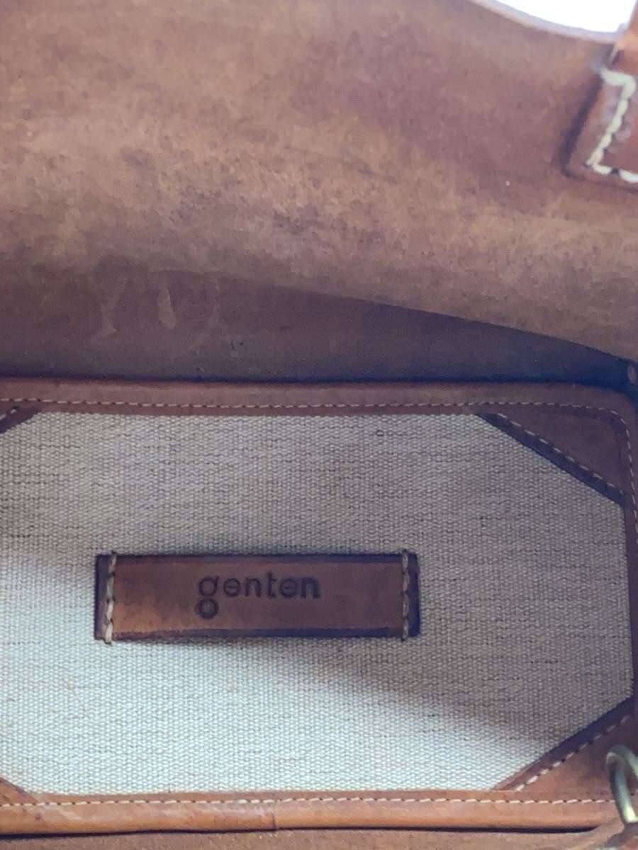 GENTEN Corner Wear Discoloration Handbag Leather BRW 6