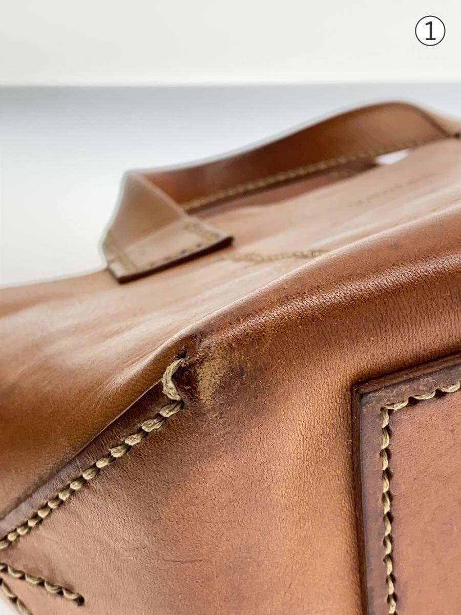 GENTEN Corner Wear Discoloration Handbag Leather BRW 7