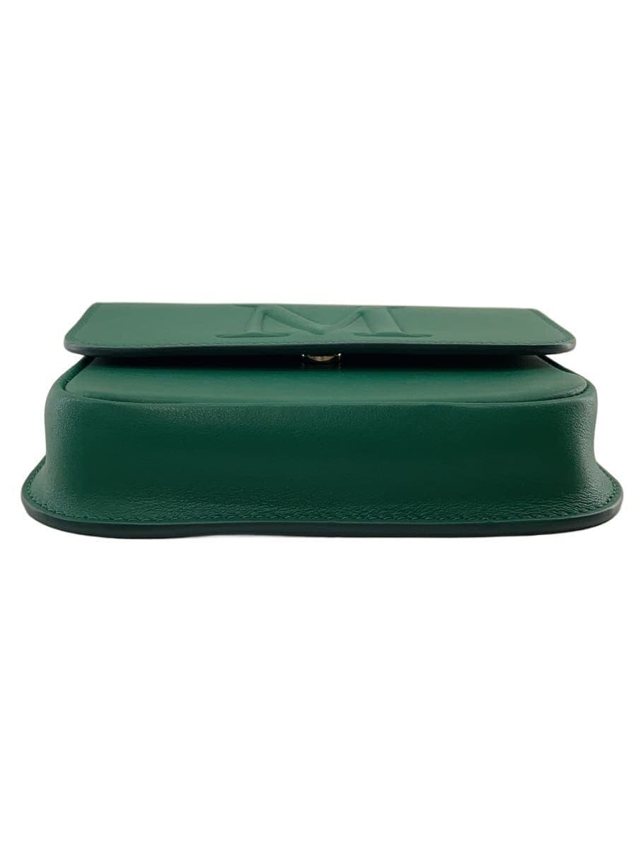 MAX MARA handbag leather GRN with shoulder strap 4