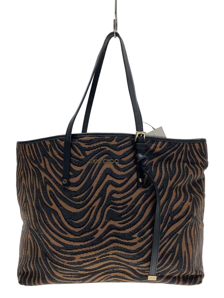 JIMMY CHOO Zebra Pattern Tote Bag BRW