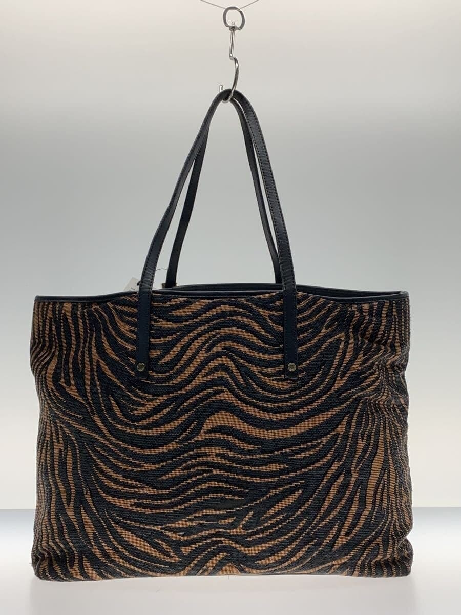 JIMMY CHOO Zebra Pattern Tote Bag BRW 3