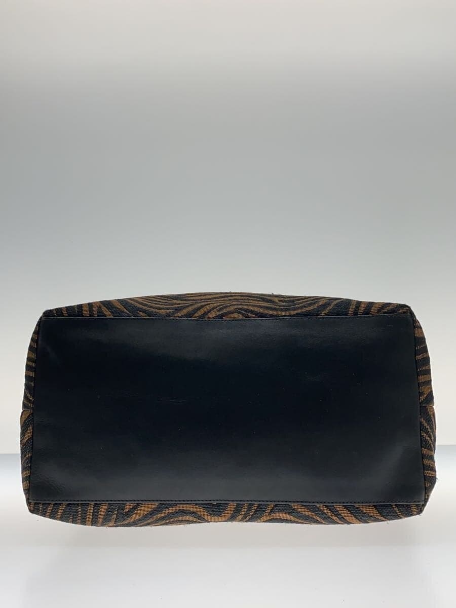 JIMMY CHOO Zebra Pattern Tote Bag BRW 4