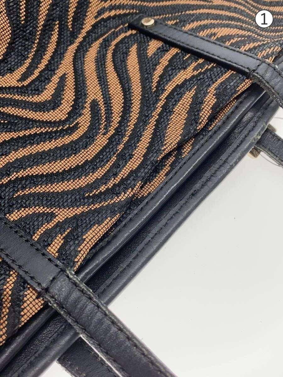 JIMMY CHOO Zebra Pattern Tote Bag BRW 7
