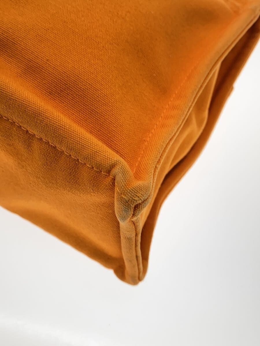 HERMES Tote Bag Canvas ORN Solid Color 7