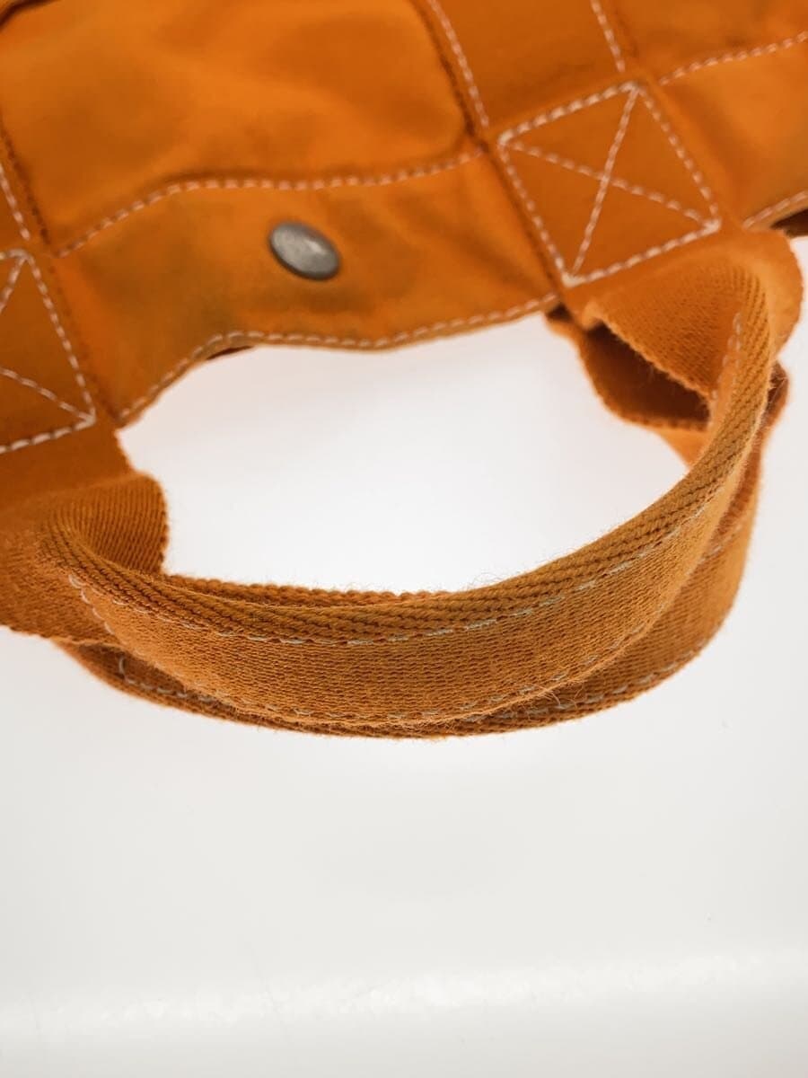 HERMES Tote Bag Canvas ORN Solid Color 8