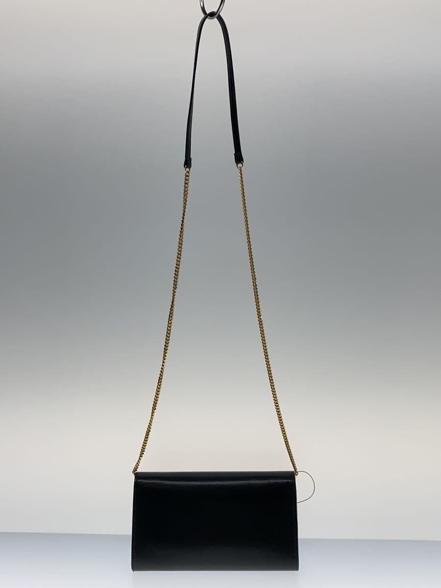 SAINT LAURENT shoulder bag leather black plain 635203 3