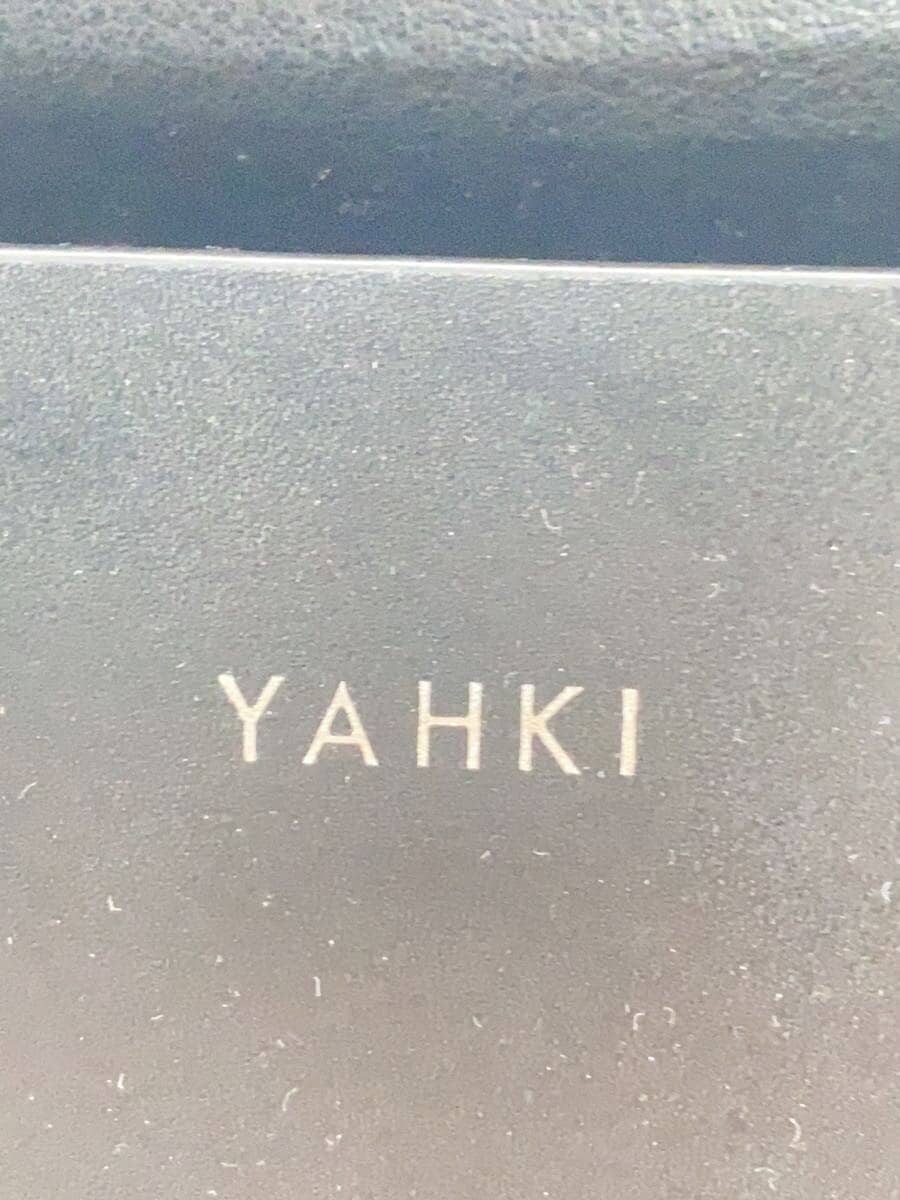 YAHKI Chain Shoulder Bag Leather Black Solid 5