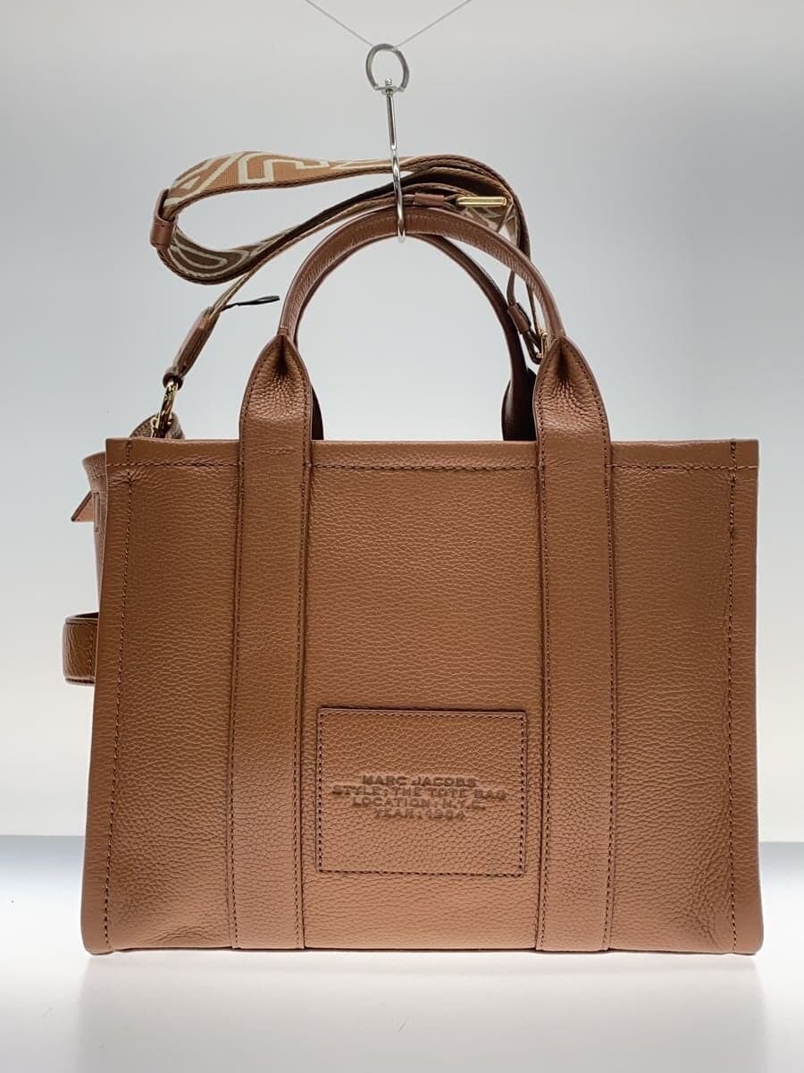 MARC JACOBS tote bag leather BRW plain QC-007641 3