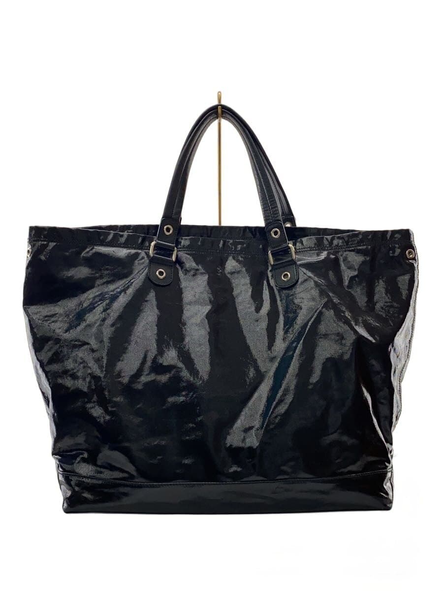 GUCCI tote bag enamel BLK plain 194465 2