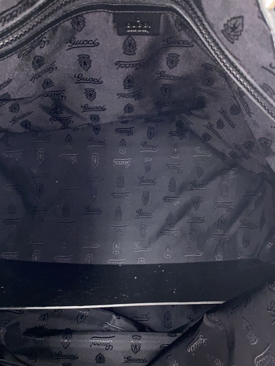 GUCCI tote bag enamel BLK plain 194465 6