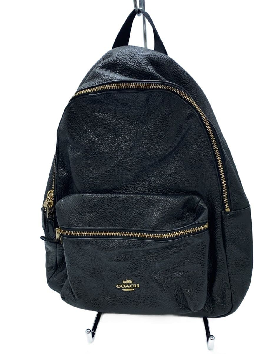 COACH Backpack_Black Leather BLK