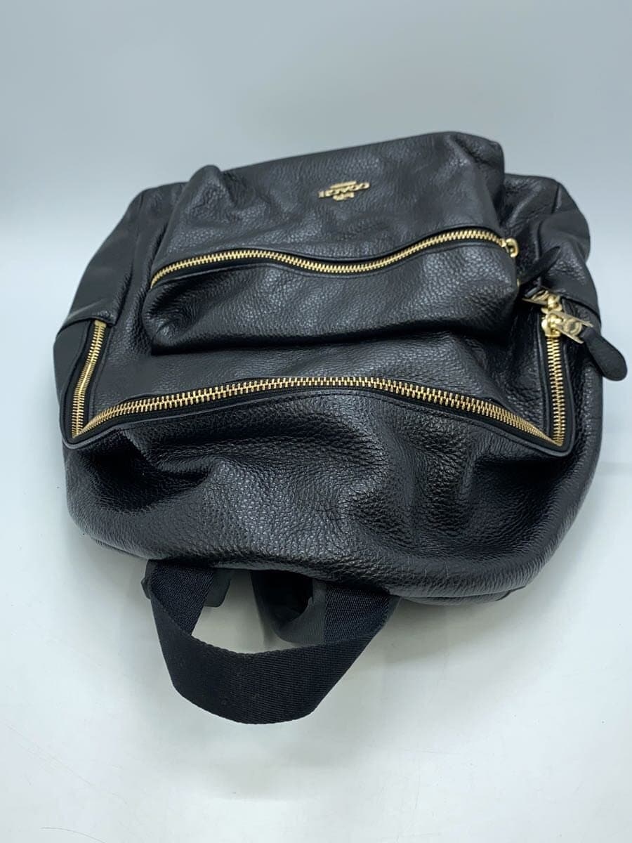 COACH Backpack_Black Leather BLK 4