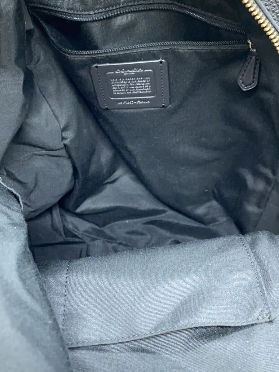 COACH Backpack_Black Leather BLK 6