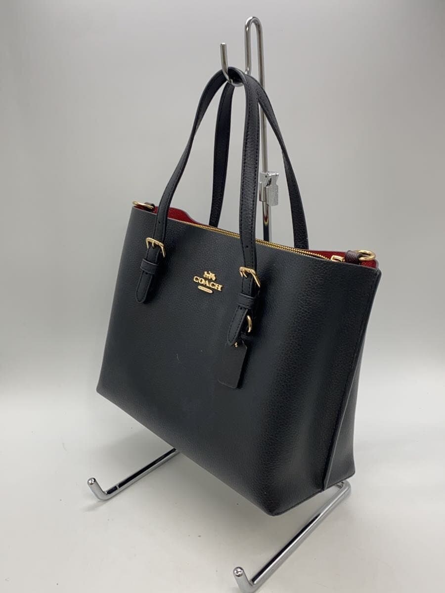 COACH Shoulder Bag Leather Black J2332-C4084 2