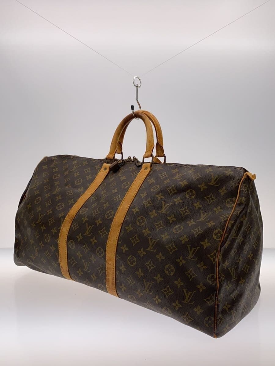 LOUIS VUITTON Boston Bag Leather BRW 2