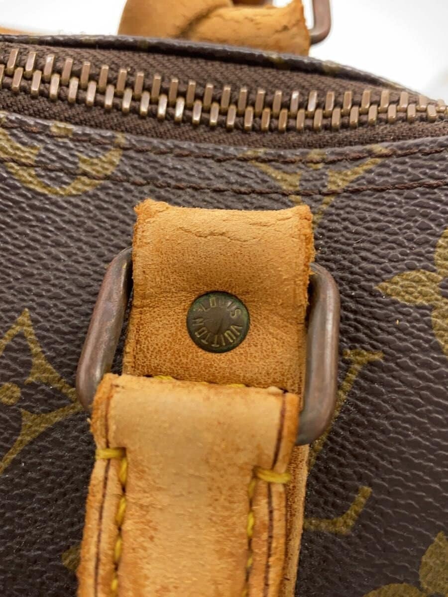 LOUIS VUITTON Boston Bag Leather BRW 5