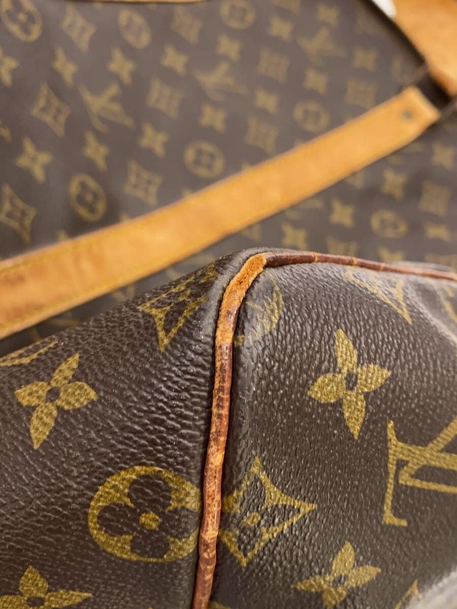 LOUIS VUITTON Boston Bag Leather BRW 9