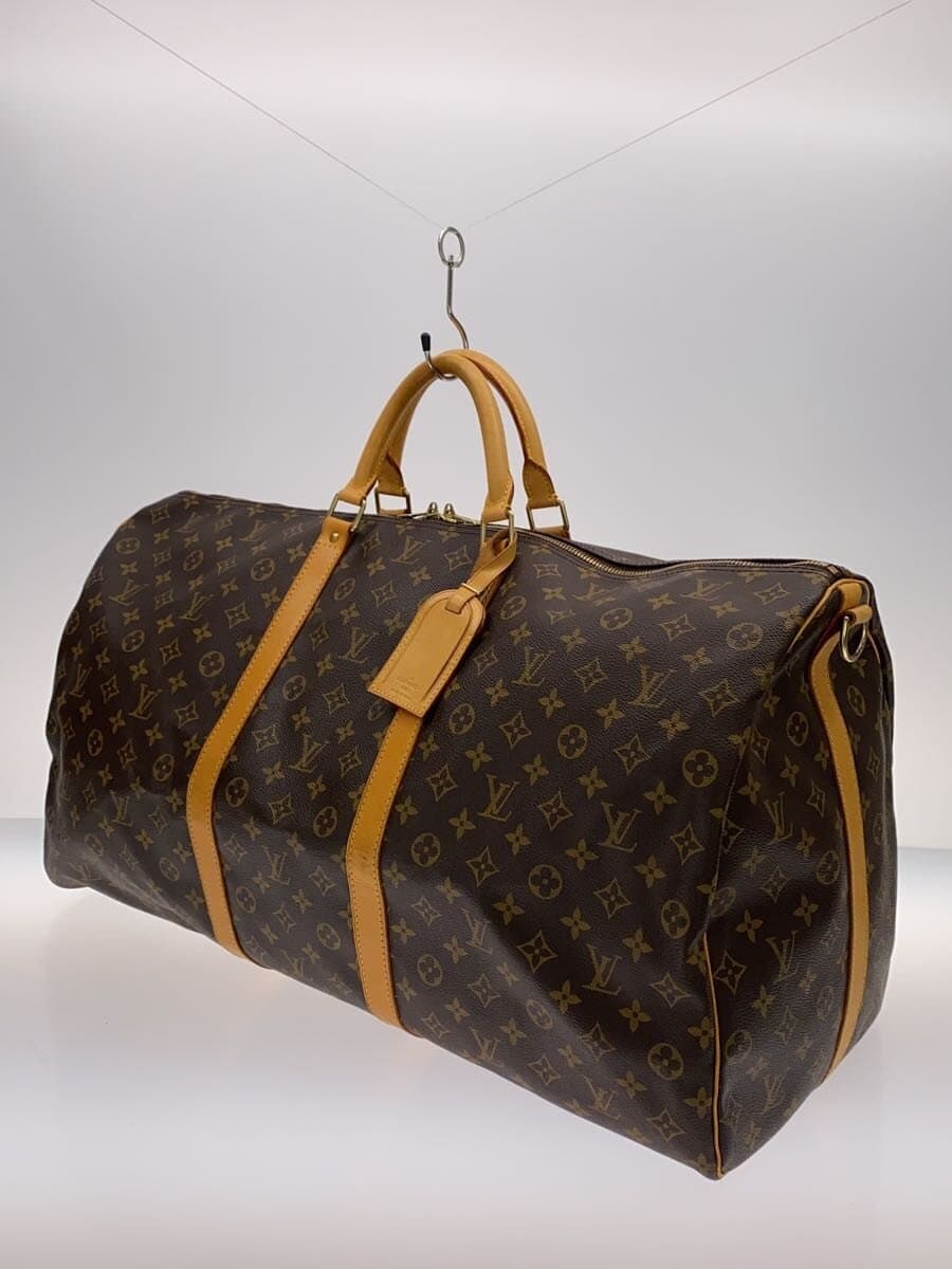 LOUIS VUITTON Keepall Bandouliere 60_Monogram Canvas PVC BRW Monogram 2