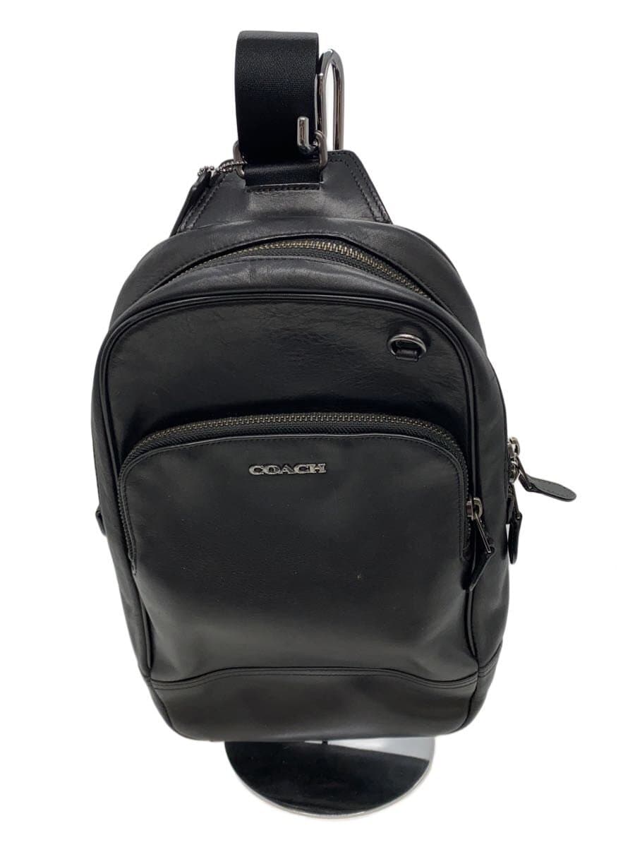 COACH Shoulder Bag Leather BLK Solid C2931