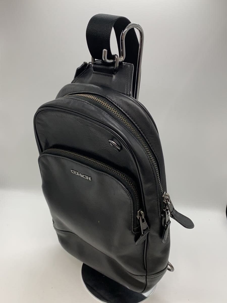 COACH Shoulder Bag Leather BLK Solid C2931 2