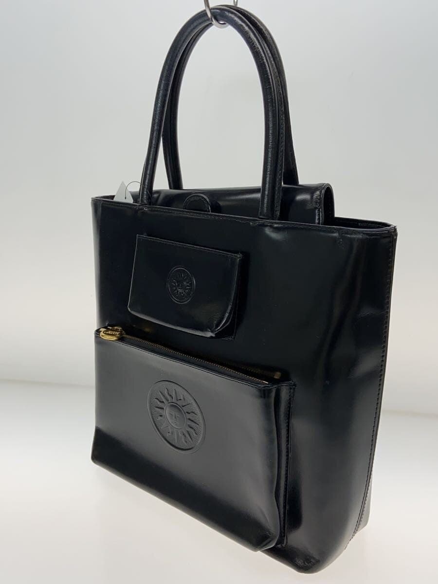 GIANNI VERSACE Tote Bag Leather Black 2