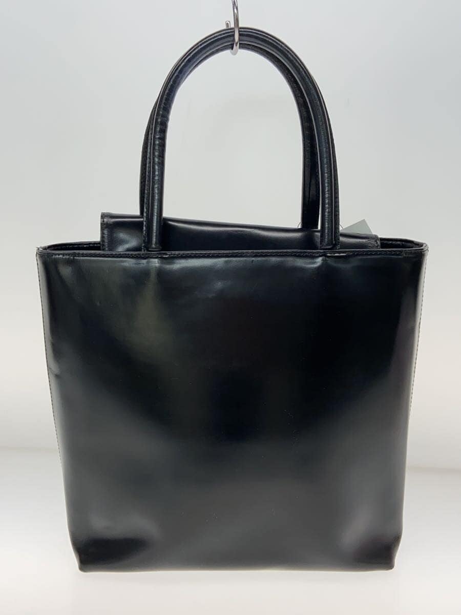 GIANNI VERSACE Tote Bag Leather Black 3