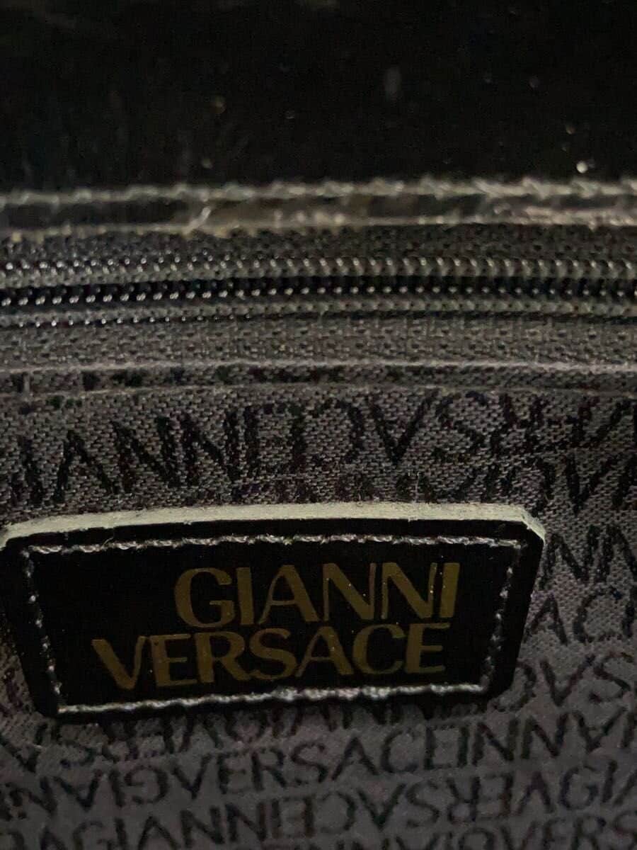 GIANNI VERSACE Tote Bag Leather Black 5