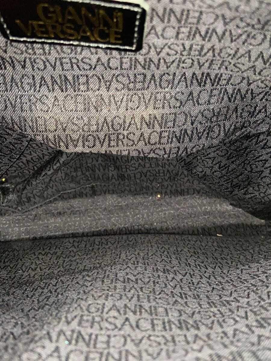 GIANNI VERSACE Tote Bag Leather Black 6