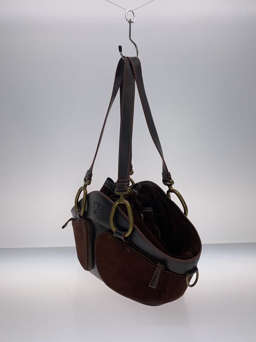 LOEWE shoulder bag suede BRW 2
