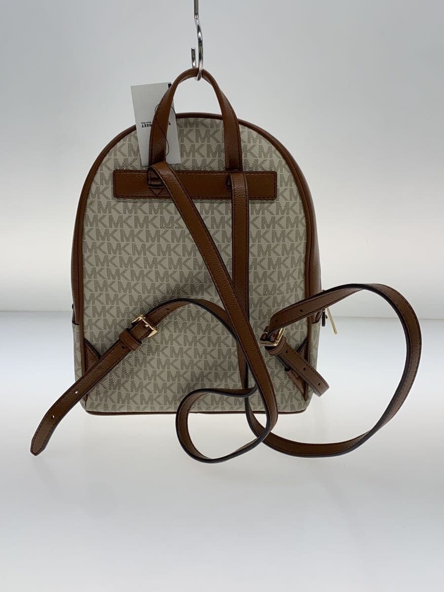 MICHAEL KORS Backpack Leather White All-over Print 35T1G4AB2L 3
