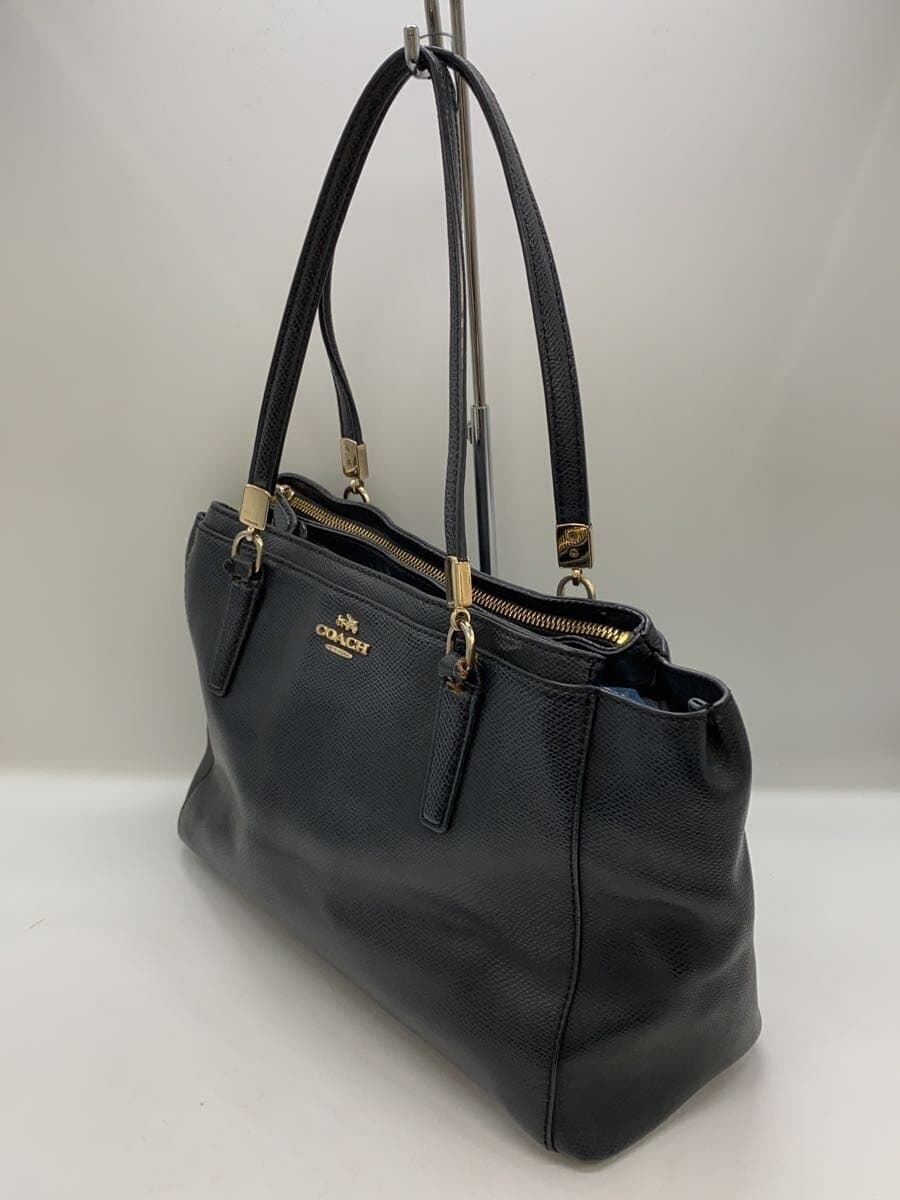 Coachtopia Handbag Leather NVY Solid F34673 2