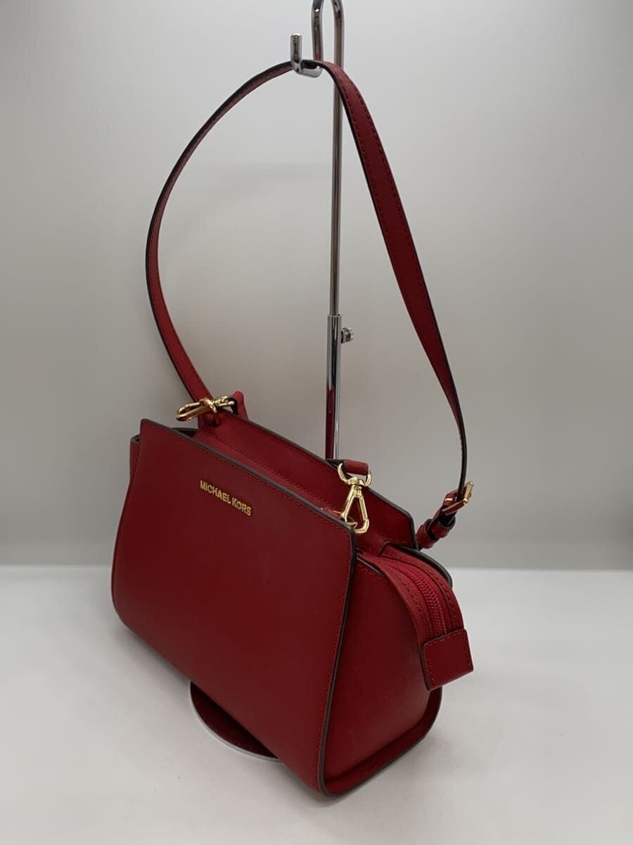 MICHAEL KORSSELMA MD MESSENGER Shoulder Bag Leather RED Solid 35H8GLMM6L 2