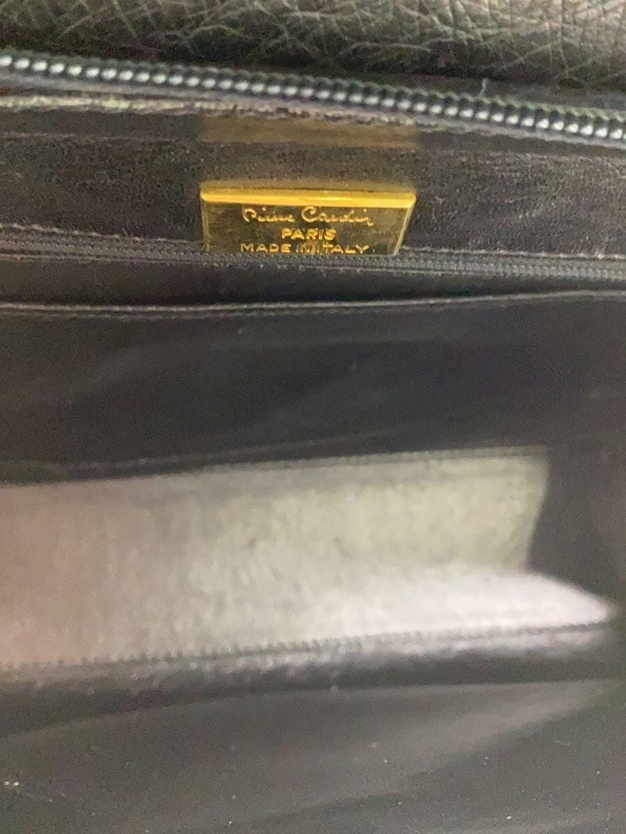 Pierre Cardin Handbag Leather Black 6