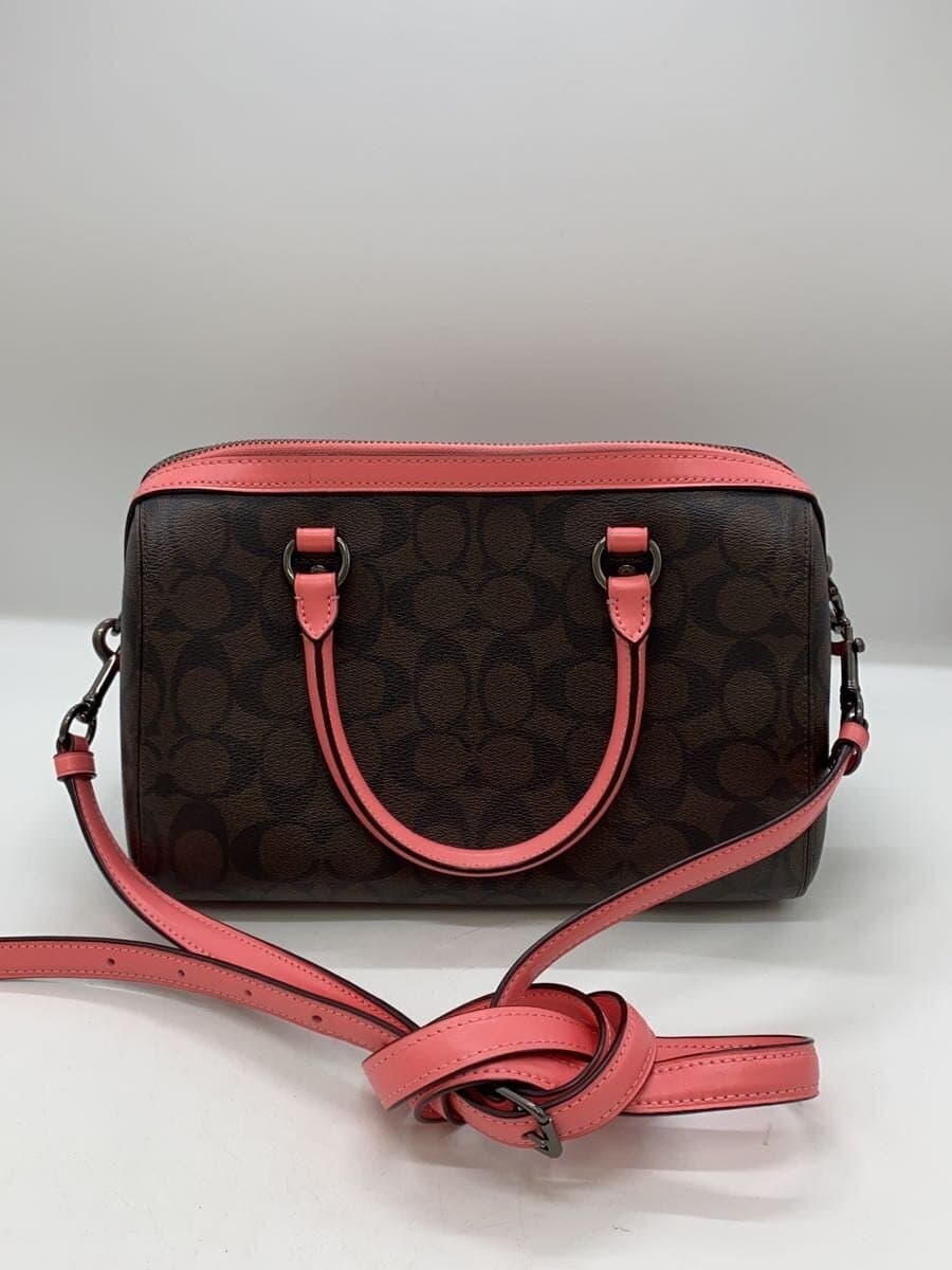 COACH Shoulder Bag Leather BRW All-over Pattern C2081-83607 3