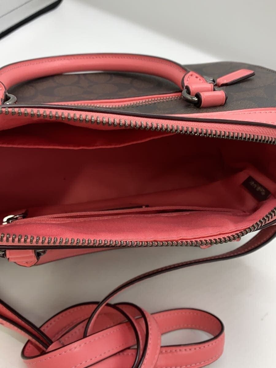 COACH Shoulder Bag Leather BRW All-over Pattern C2081-83607 6