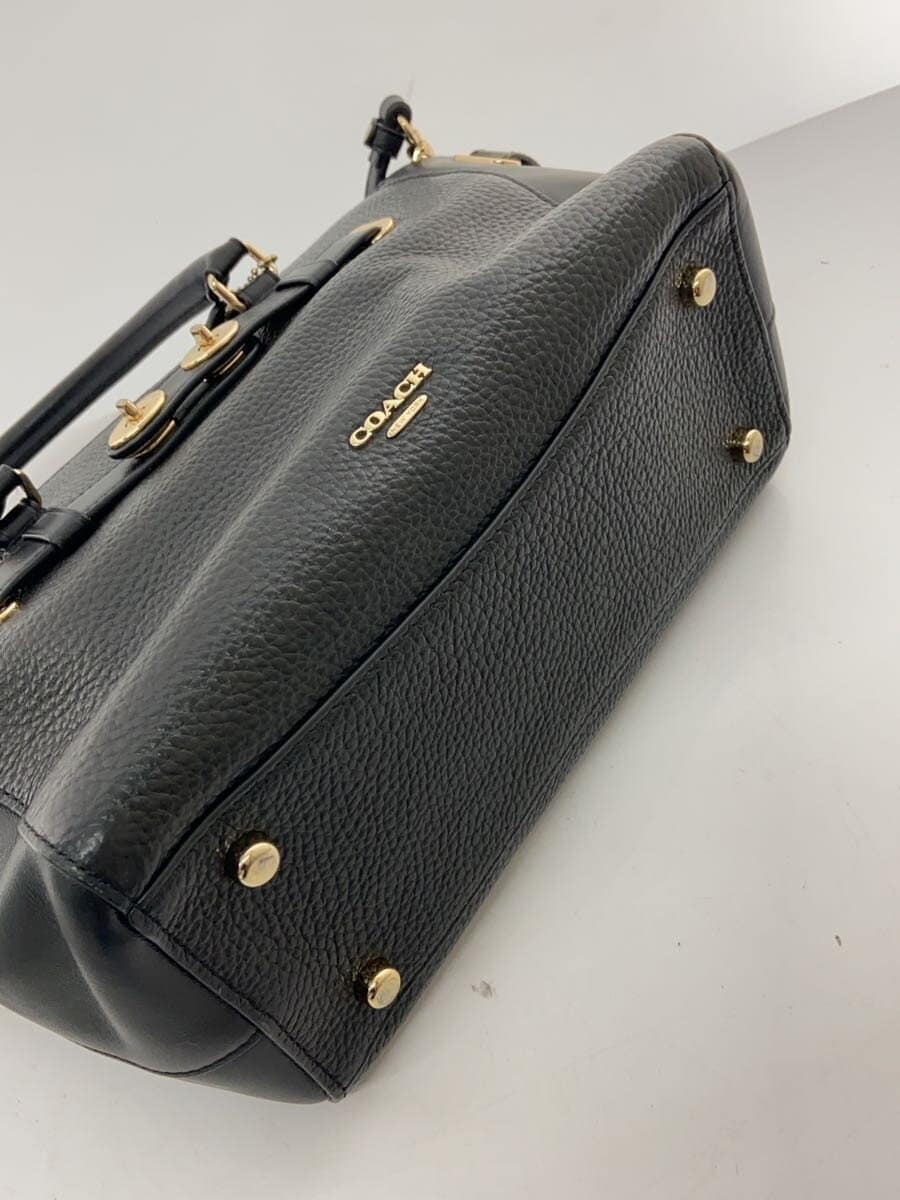 COACH Handbag Leather BLK Animal F55665 4