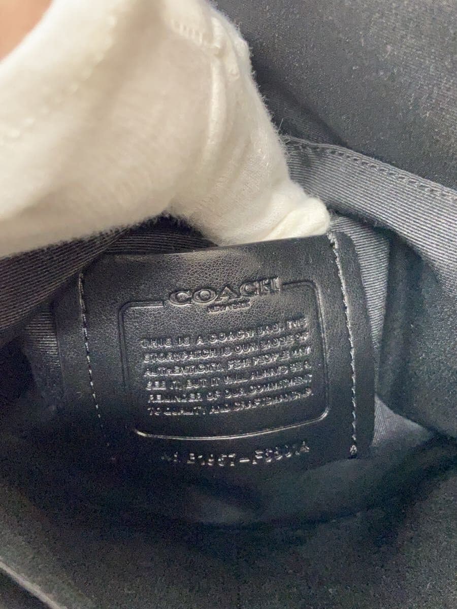 COACH Shoulder Bag Leather BLK F68014 5