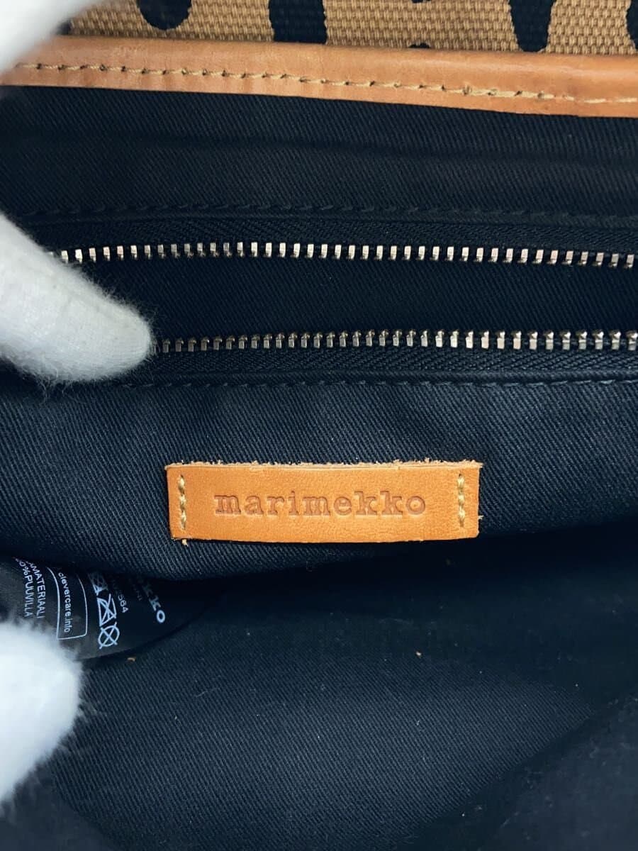 marimekko Shoulder Bag Cotton BRW All Over Pattern 045709 102564 5