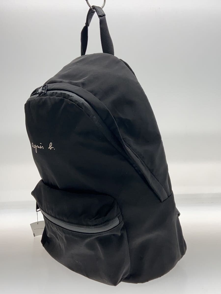 agnes b. Backpack Nylon BLK KS23-01 2