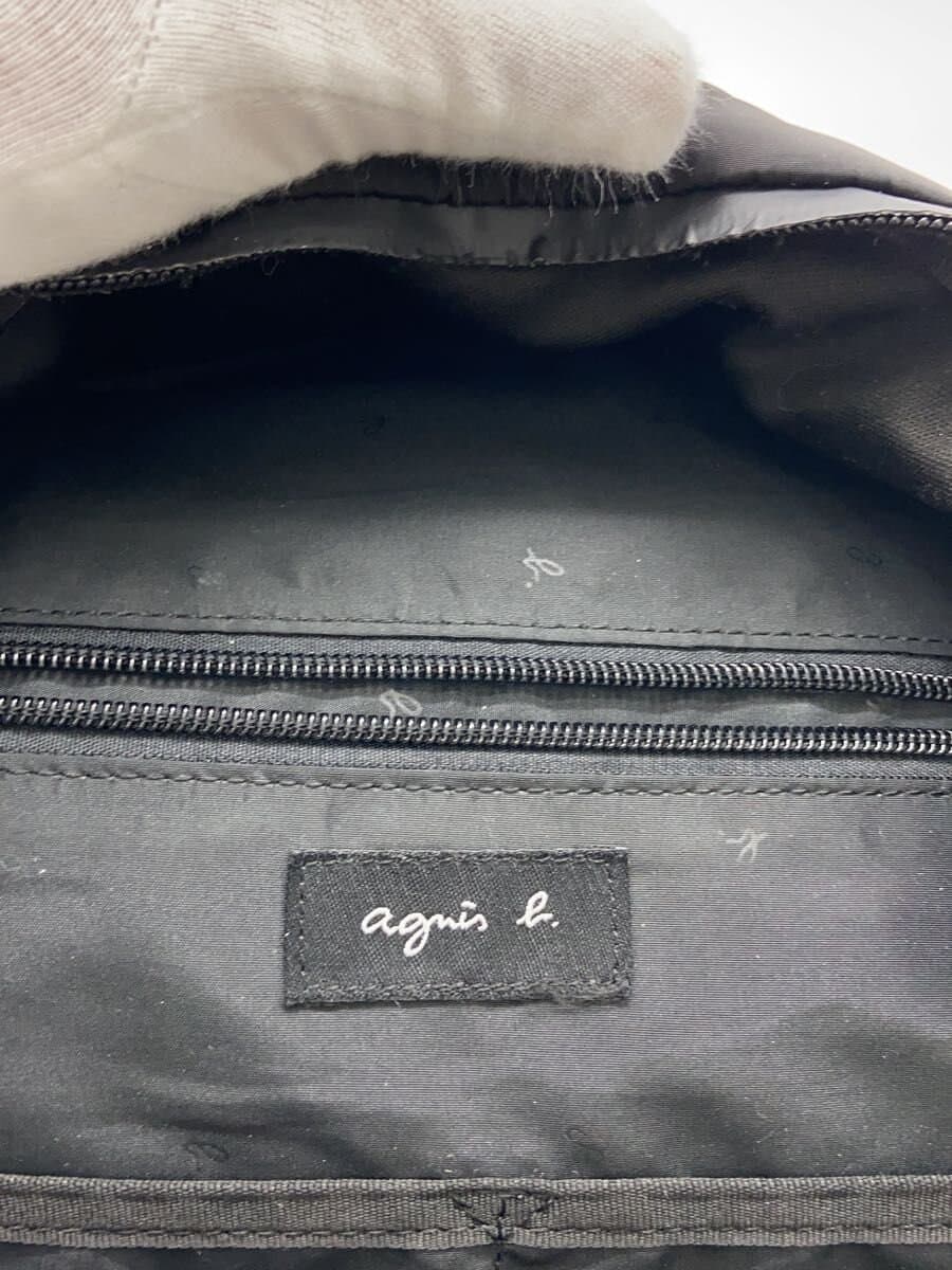 agnes b. Backpack Nylon BLK KS23-01 5