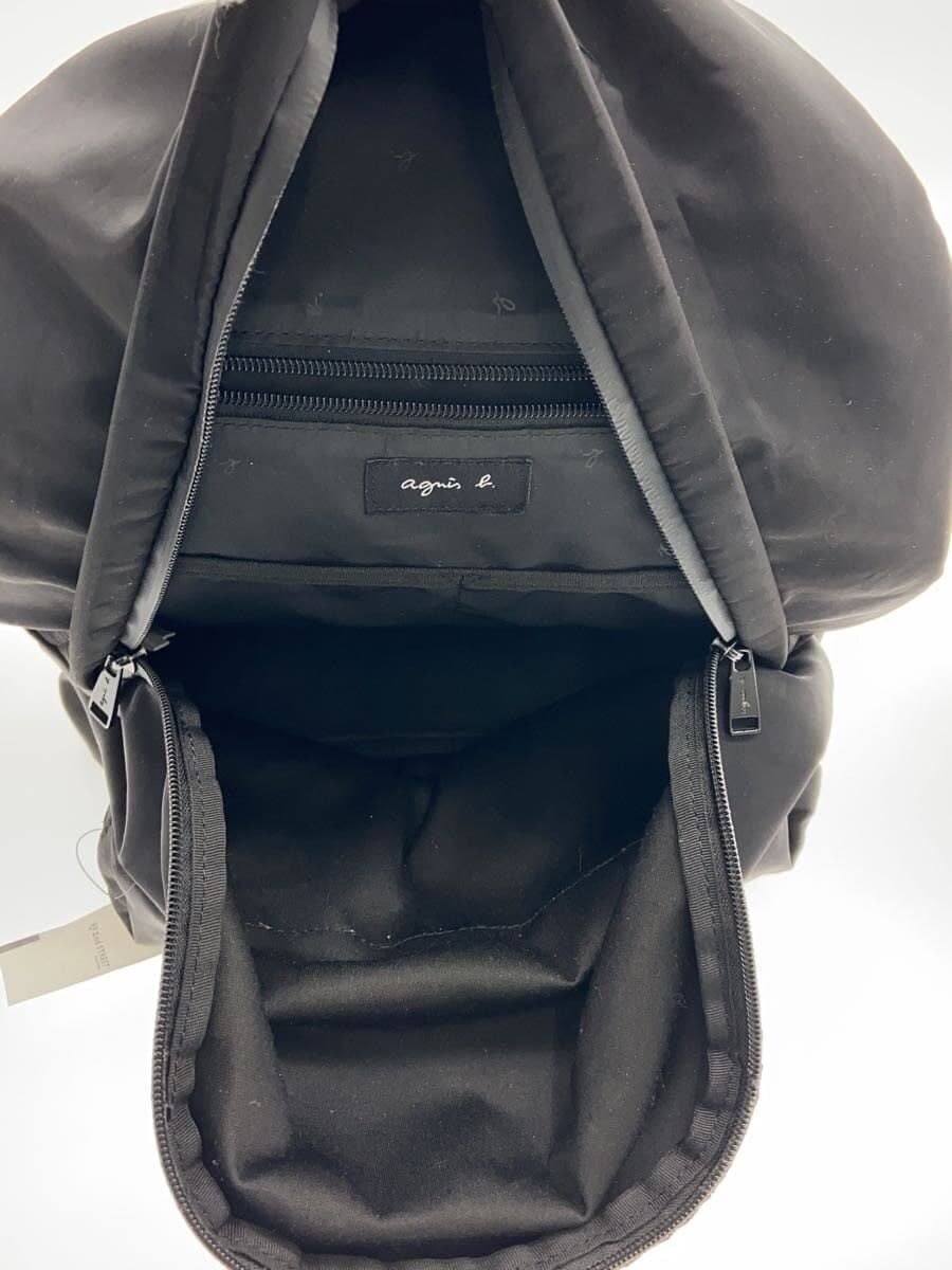 agnes b. Backpack Nylon BLK KS23-01 6