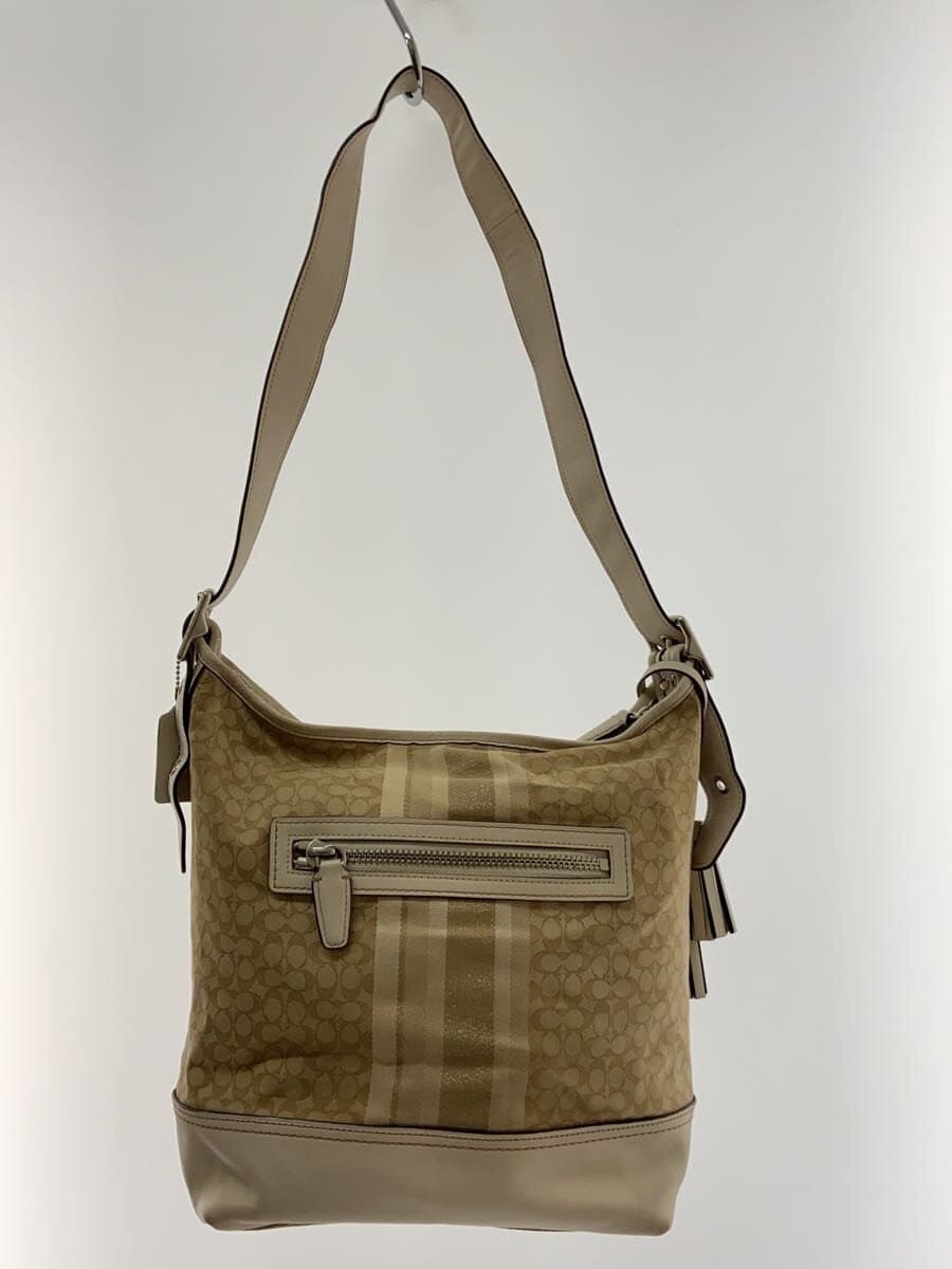 COACH Shoulder Bag BEG All Over Pattern 19918 3