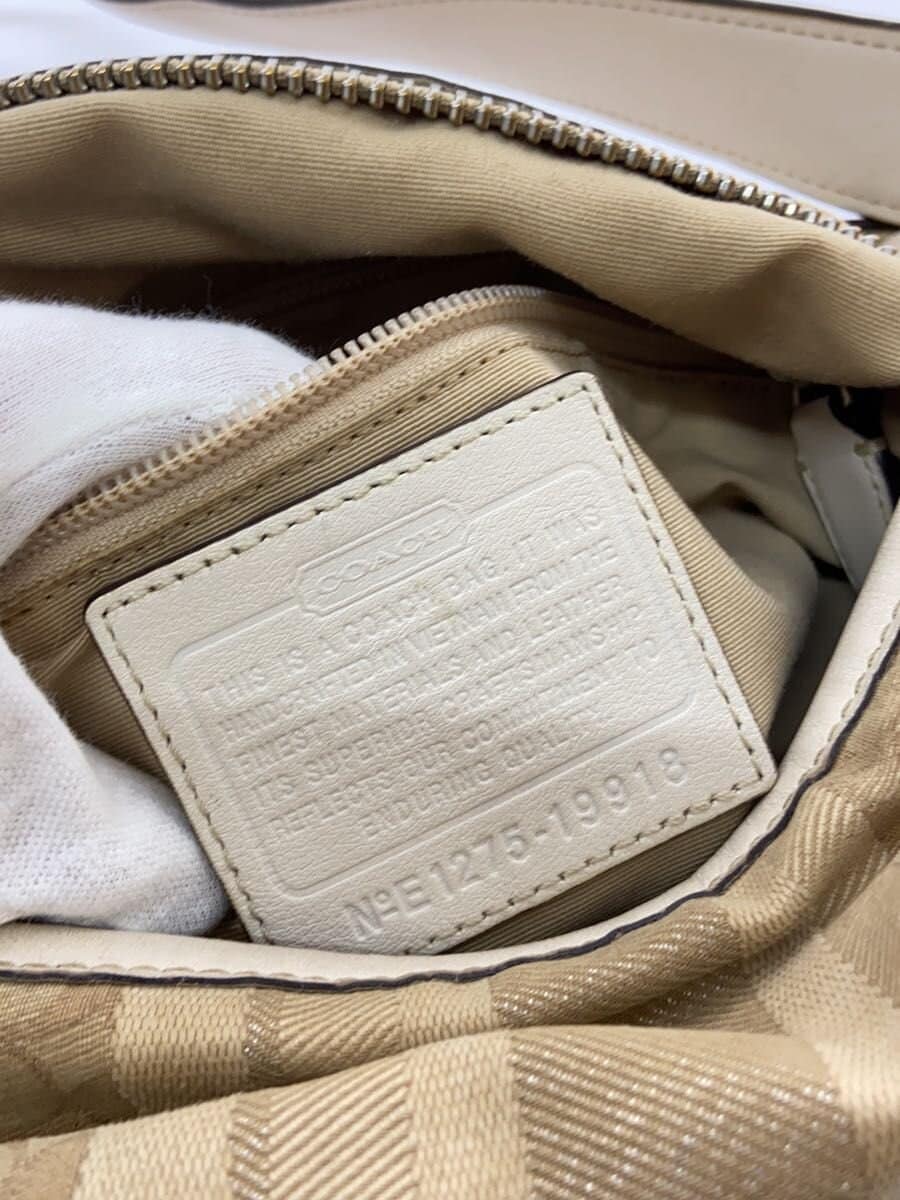 COACH Shoulder Bag BEG All Over Pattern 19918 5