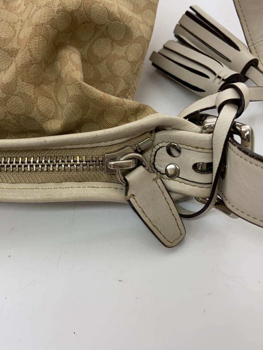 COACH Shoulder Bag BEG All Over Pattern 19918 8