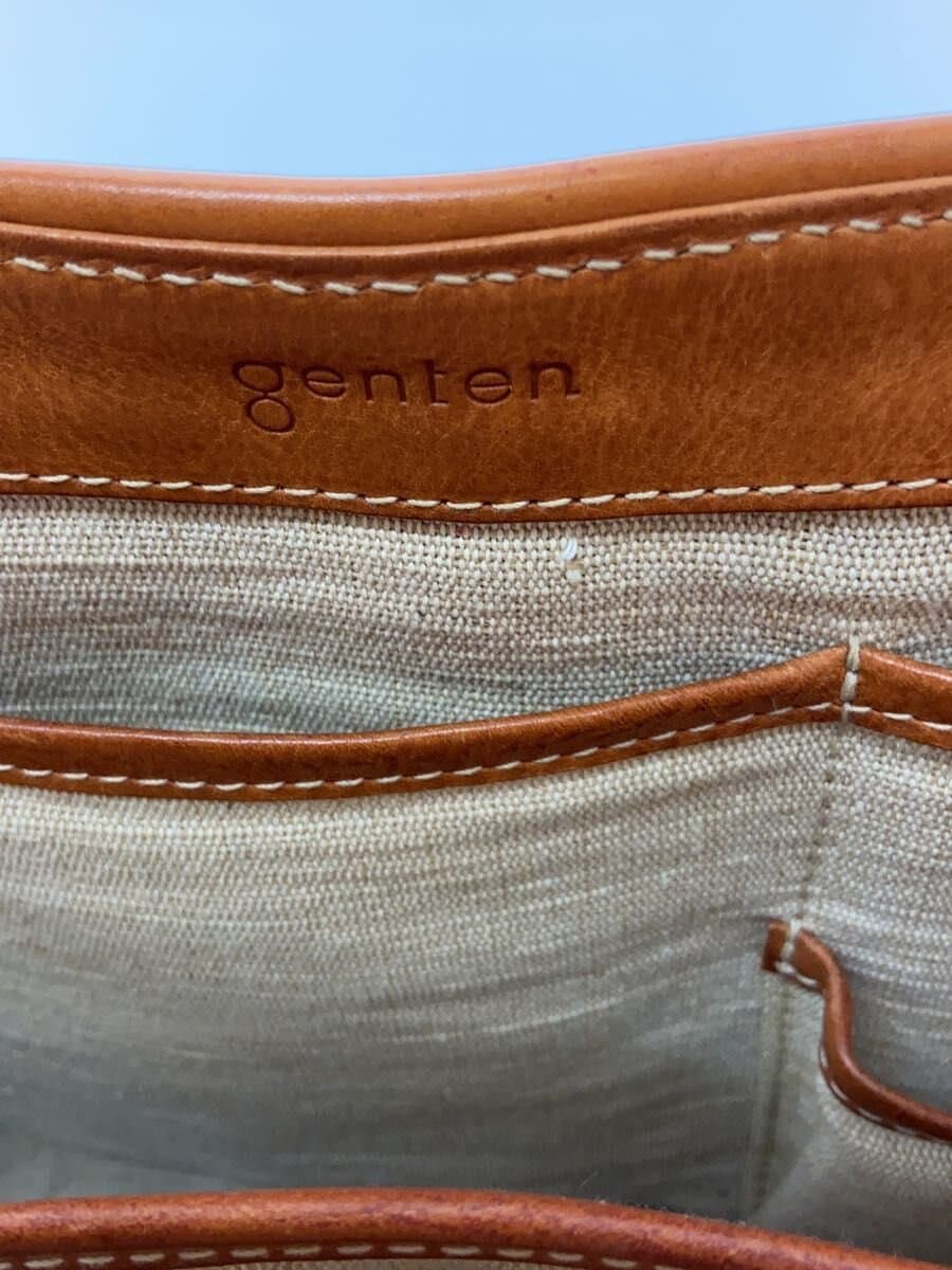 GENTEN Tote Bag Canvas BEG 5