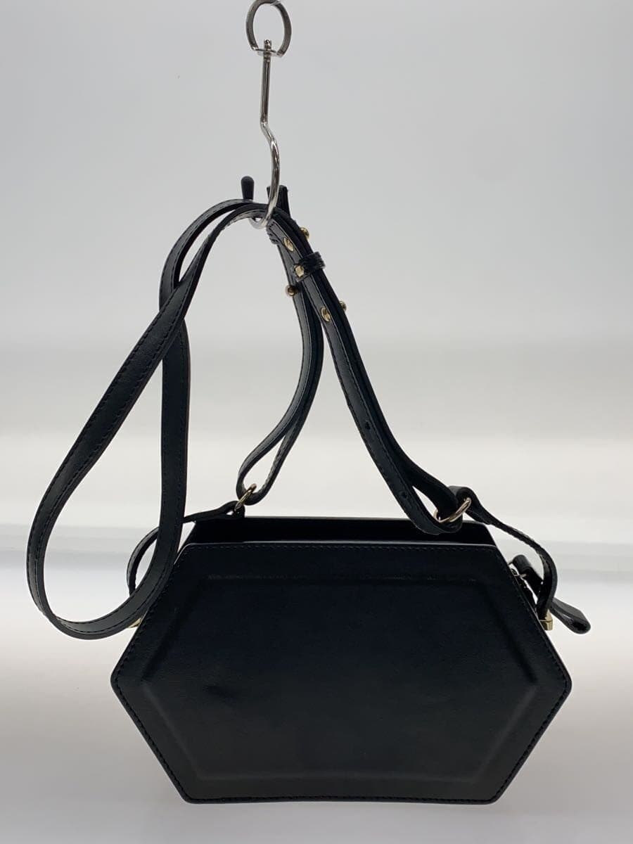 CHRISTIAN VILLA Shoulder Bag Leather Black 3