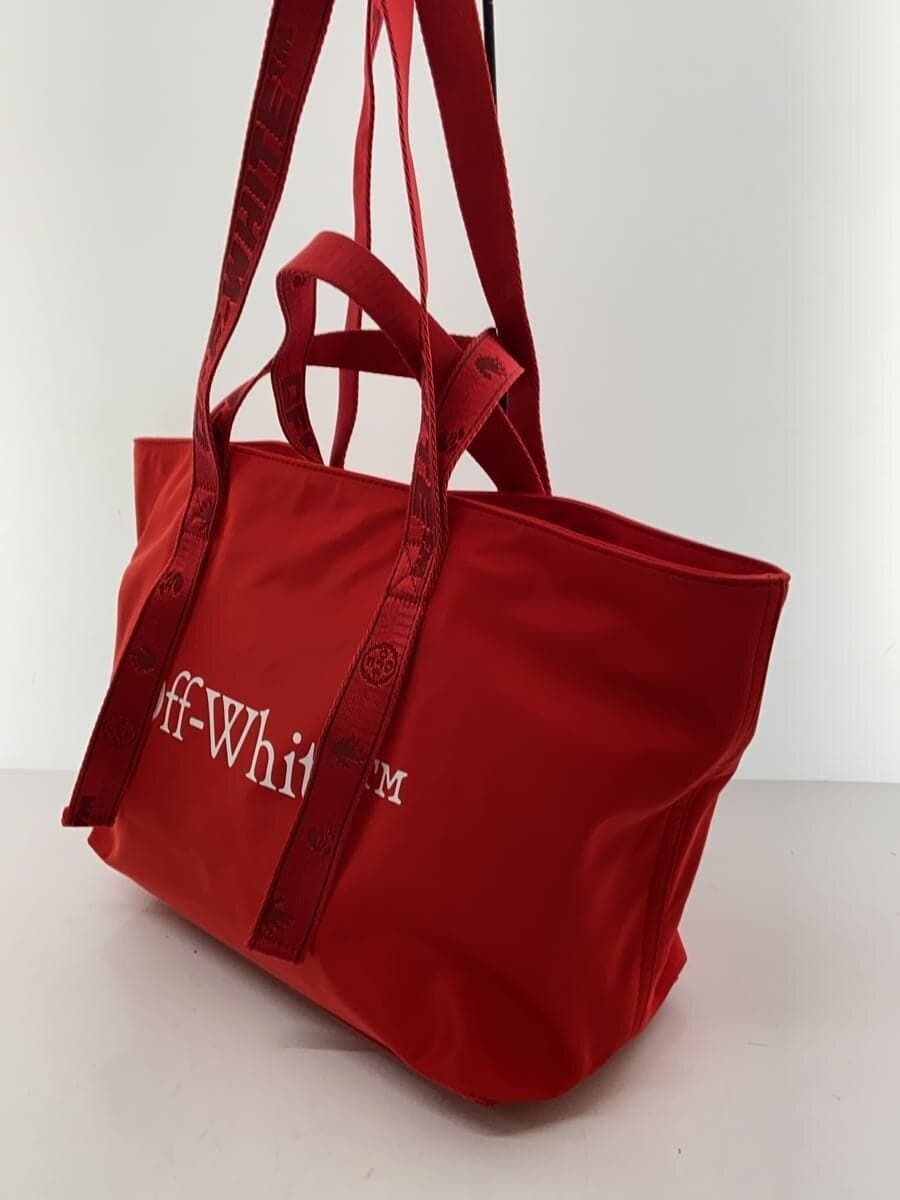 OFF-WHITESmall Nylon Commercial Tote Bag Polyester RED OWNA143R21FAB001 2