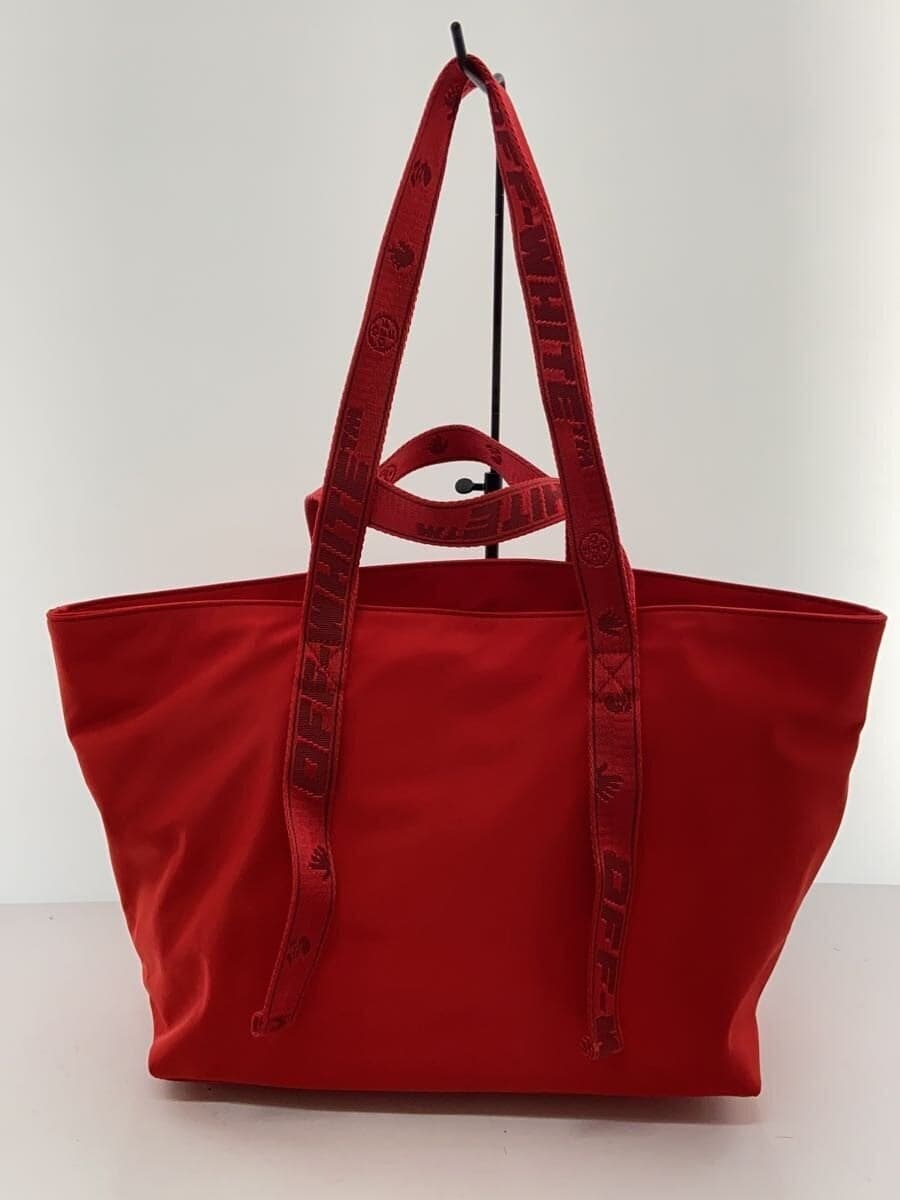 OFF-WHITESmall Nylon Commercial Tote Bag Polyester RED OWNA143R21FAB001 3