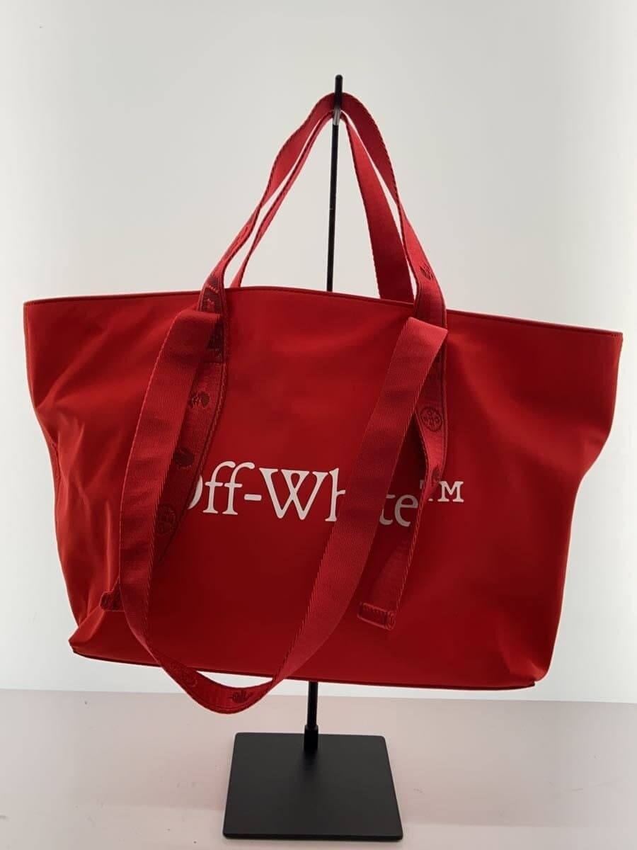 OFF-WHITESmall Nylon Commercial Tote Bag Polyester RED OWNA143R21FAB001 7